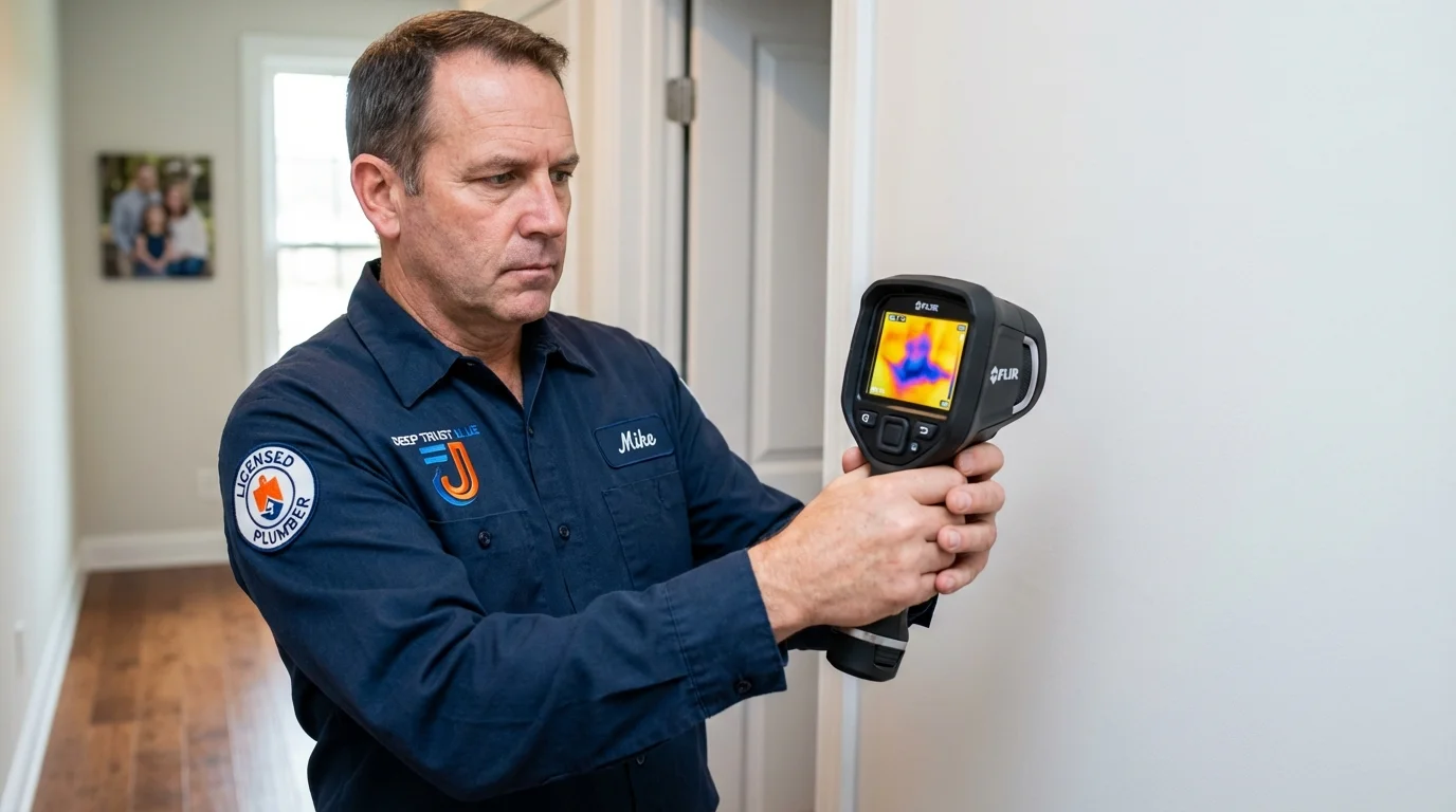 Thermal imaging leak detection by Johns Plumbing LLC in La Vergne